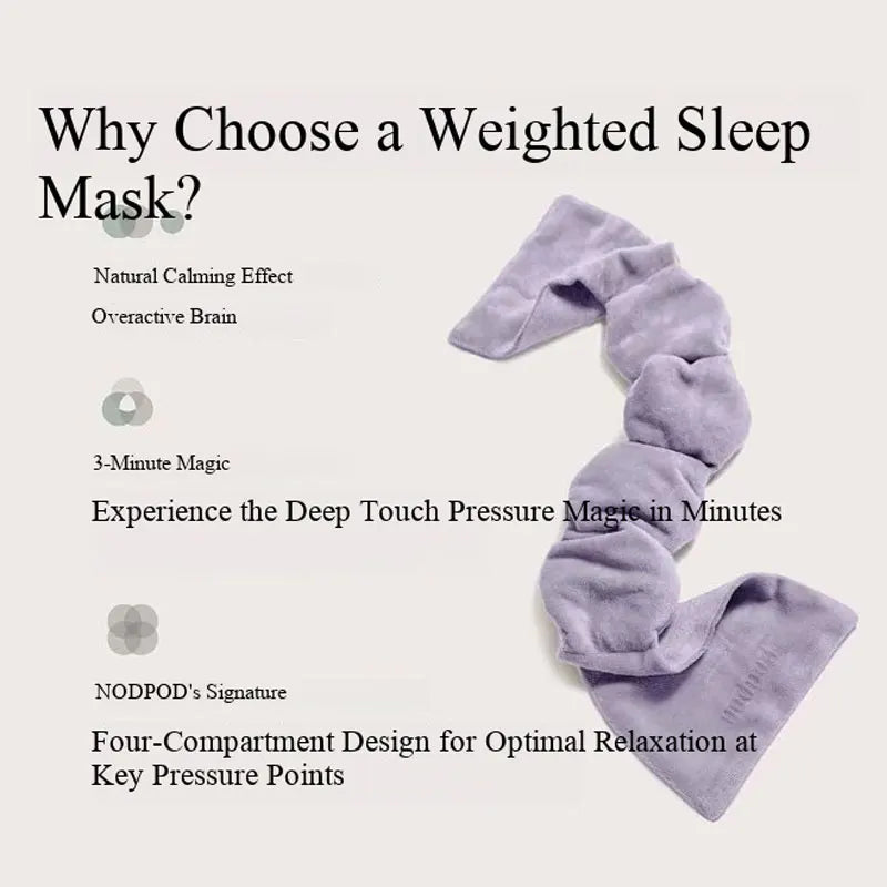 Weighted Eye Sleep Mask for Light Blocking Travel Eye Blindfold for Relaxation Gravity Sleep Patchs Eyeshade Sleepmask